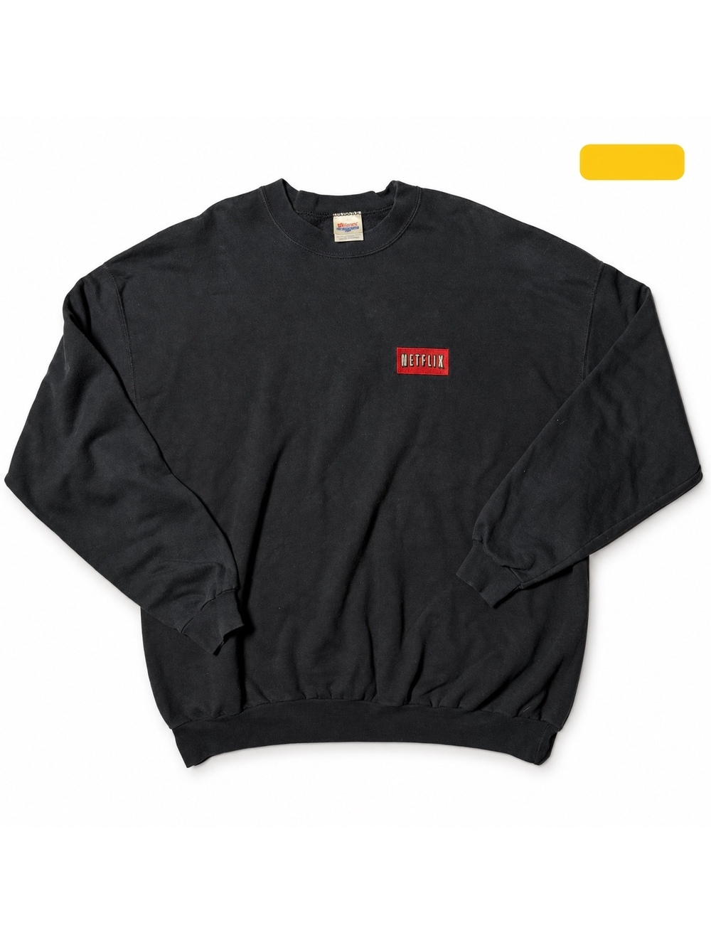 Netflix Embroidered Logo Black Sweatshirt 3XL